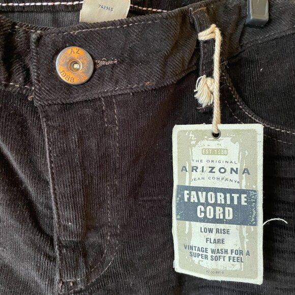 NWT! Arizona Jean Co. "Favorite" Low Rise Flare Corduroys - Picture 2 of 9
